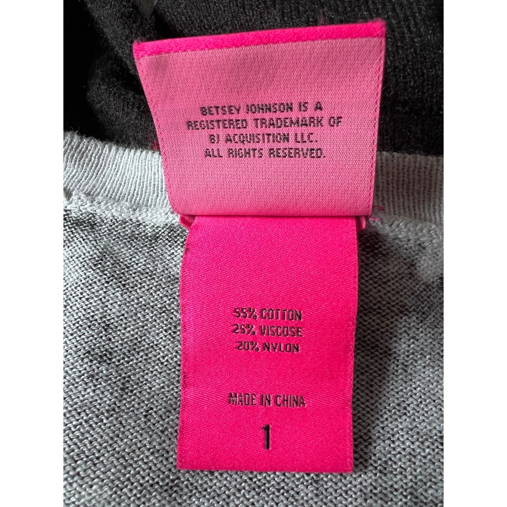 Torrid x Betsey Johnson Skull Crossbones Longline Cardigan Sweater Black Pink 1 - Picture 5 of 7